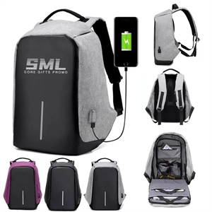 Anti-Theft Backpack with USB Charging Port