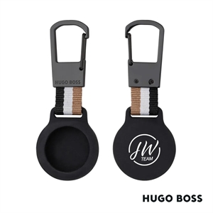 Hugo Boss® Iconic Key Ring With Air Tag Holder | https://www.bestnamebadges.com