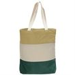 12 Oz. Canvas Tri-Color Promotional Tote Bag | https://www.bestnamebadges.com
