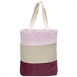 12 Oz. Canvas Tri-Color Promotional Tote Bag | https://www.bestnamebadges.com