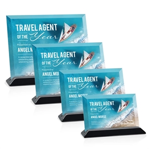 Embassy VividPrint™ Award - Starfire/Black (Horiz) | https://www.bestnamebadges.com