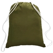 100% Cotton Canvas Budget-Friendly Drawstring Backpack | https://www.bestnamebadges.com