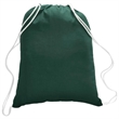 100% Cotton Canvas Budget-Friendly Drawstring Backpack | https://www.bestnamebadges.com