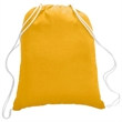 100% Cotton Canvas Budget-Friendly Drawstring Backpack | https://www.bestnamebadges.com