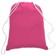100% Cotton Canvas Budget-Friendly Drawstring Backpack | https://www.bestnamebadges.com