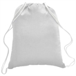 100% Cotton Canvas Budget-Friendly Drawstring Backpack | https://www.bestnamebadges.com