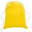 100% Cotton Canvas Budget-Friendly Drawstring Backpack | https://www.bestnamebadges.com