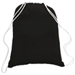 100% Cotton Canvas Eco-Friendly Large Drawstring Backpack | https://www.bestnamebadges.com