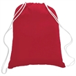 100% Cotton Canvas Eco-Friendly Large Drawstring Backpack | https://www.bestnamebadges.com