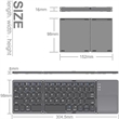 Foldable Bluetooth Keyboard with Touchpad | https://www.bestnamebadges.com