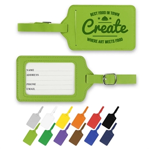Premium Pu Leather Luggage Tag for Travel