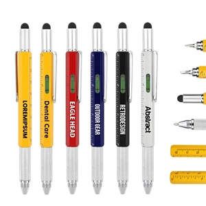 6 in 1 Multi Functional Engineer Tool Pen