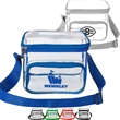 Large Stadium Clear PVC Lunch Bag w/ Front Zipper Pocket | https://www.bestnamebadges.com