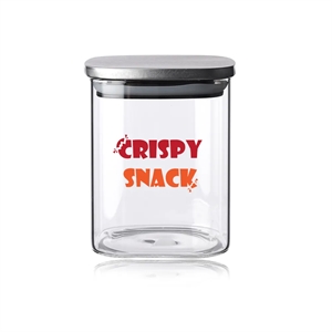 Branson 30 oz. Square Storage Jar | https://www.bestnamebadges.com