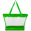 Clear PVC Transparent Shoulder Tote Bag | https://www.bestnamebadges.com