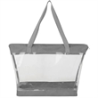 Clear PVC Transparent Shoulder Tote Bag | https://www.bestnamebadges.com