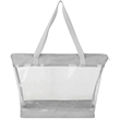 Clear PVC Transparent Shoulder Tote Bag | https://www.bestnamebadges.com