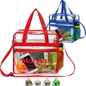Large PVC Clear Waterproof Travel Shopping Storage Tote Bag | https://www.bestnamebadges.com