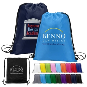 Custom Logo Polyester Drawstring Sportpack 13" X 17"