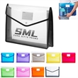 A4 Expandable Envelopes Plastic Document Folder with Button | https://www.bestnamebadges.com
