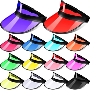 Unisex Transparent Tourist Visor Sun Clear Cap Poker Hat