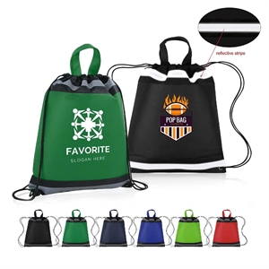 Non Woven Reflective Drawstring Backpack