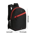 Custom School Backpack With Color Zipper Stripe | https://www.bestnamebadges.com