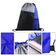 Sports Drawstring Backpack With Slant Pocket | https://www.bestnamebadges.com