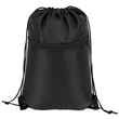 Sports Drawstring Backpack With Zipper Pocket | https://www.bestnamebadges.com