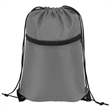 Sports Drawstring Backpack With Zipper Pocket | https://www.bestnamebadges.com