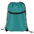 Sports Drawstring Backpack With Zipper Pocket | https://www.bestnamebadges.com