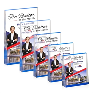 Lansing VividPrint™ Award - Blue (Vert) | https://www.bestnamebadges.com