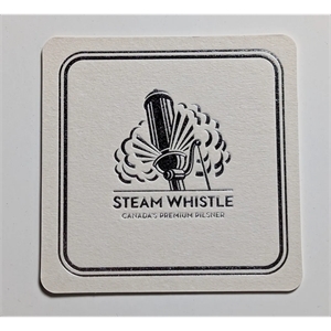 Foil Stamped coasters (4" square) on MW (approx. 60pt)