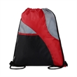Tri-Color Sports Drawstring Backpack ( 14" X 16.5" ) | https://www.bestnamebadges.com