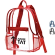 Translucent Trek Clear Backpack 12" x 16" x 5" | https://www.bestnamebadges.com