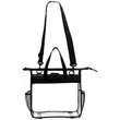Multi-Clear Convertible Tote & Messenger Backpack 12"x12"x6" | https://www.bestnamebadges.com