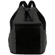 Premium 1200D Fusion Sport Drawstring Backpack 14"x18"x7" | https://www.bestnamebadges.com