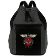 Premium 1200D Fusion Sport Drawstring Backpack 14"x18"x7" | https://www.bestnamebadges.com