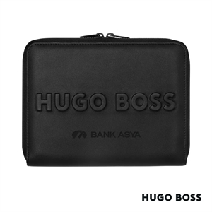 Hugo Boss® Label A5 Conference Zip Folder | https://www.bestnamebadges.com