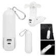 Rechargeable Power Bank With Fan & Flashlight | https://www.bestnamebadges.com