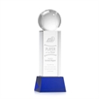 Baseball Award on Belcroft Base - Blue | https://www.bestnamebadges.com