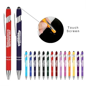 Soft Touch Metal Stylus Pen With Laser Engraving
