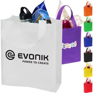 Recyclable Non-Woven Tote Bag W/ Gusset USA Decorated | https://www.bestnamebadges.com