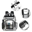 Heavy Duty Transparent School Backpack | https://www.bestnamebadges.com