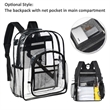 Heavy Duty Transparent School Backpack | https://www.bestnamebadges.com