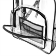 Heavy Duty Transparent School Backpack | https://www.bestnamebadges.com