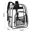 Heavy Duty Transparent School Backpack | https://www.bestnamebadges.com