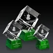 Burrill 3D Award on Robson Base - Green | https://www.bestnamebadges.com