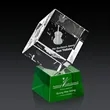 Burrill 3D Award on Robson Base - Green | https://www.bestnamebadges.com