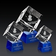 Burrill 3D Award on Robson Base - Blue | https://www.bestnamebadges.com